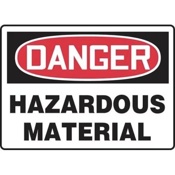 Accuform OSHA DANGER SAFETY SIGN HAZARDOUS FRMCHL287VA FRMCHL287VA - main